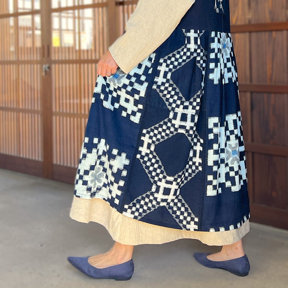 【古布アレンジジャンパースカート】10.22.8