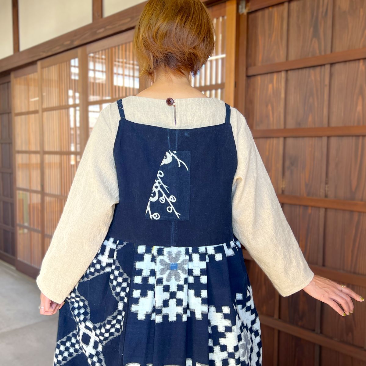 古布アレンジジャンパースカート】10.22.8 – こっとんコットン