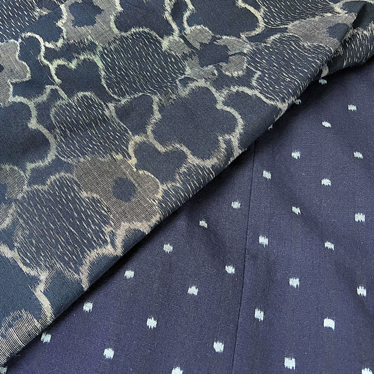 【久留米絣フリルブラウス】 BL-307