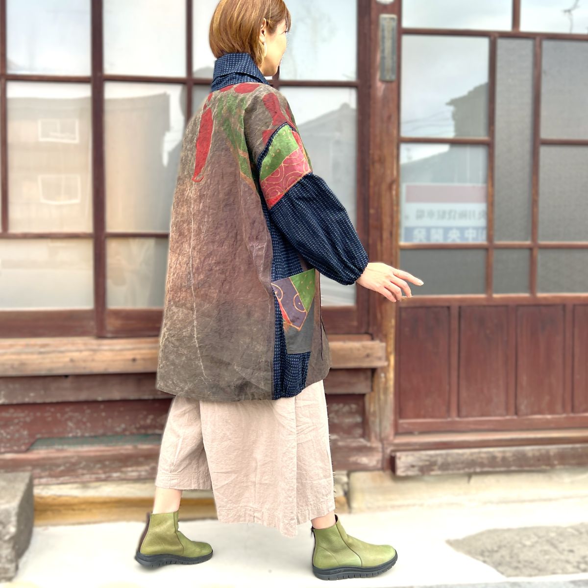 今尾知子作【古布アレンジチュニック】 IM1
