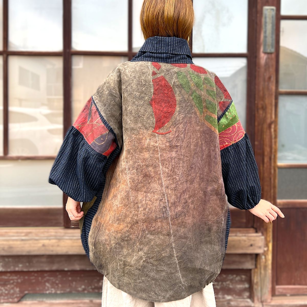今尾知子作【古布アレンジチュニック】 IM1