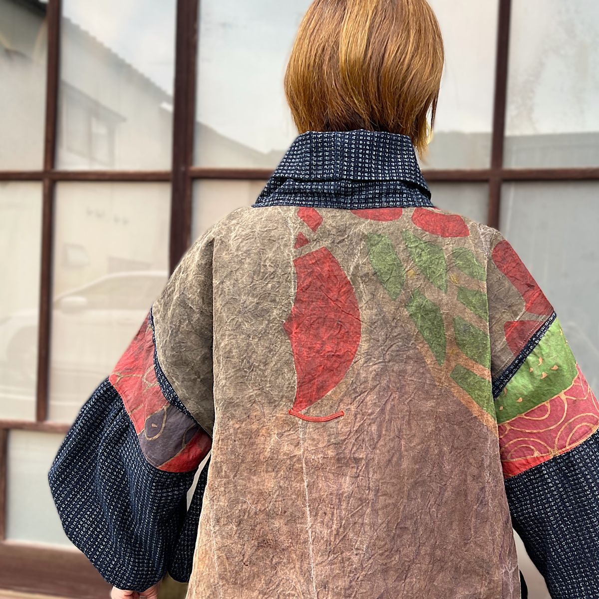 今尾知子作【古布アレンジチュニック】 IM1