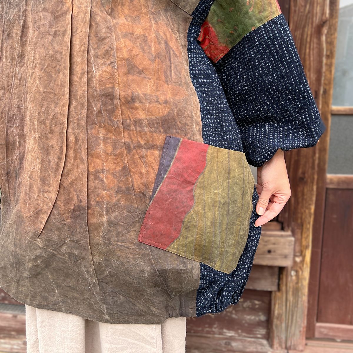 今尾知子作【古布アレンジチュニック】 IM1 – こっとんコットン