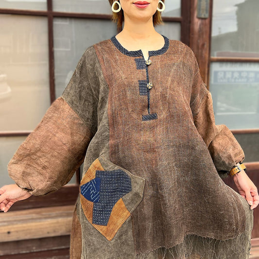 今尾知子作【古布チュニック】 IM2