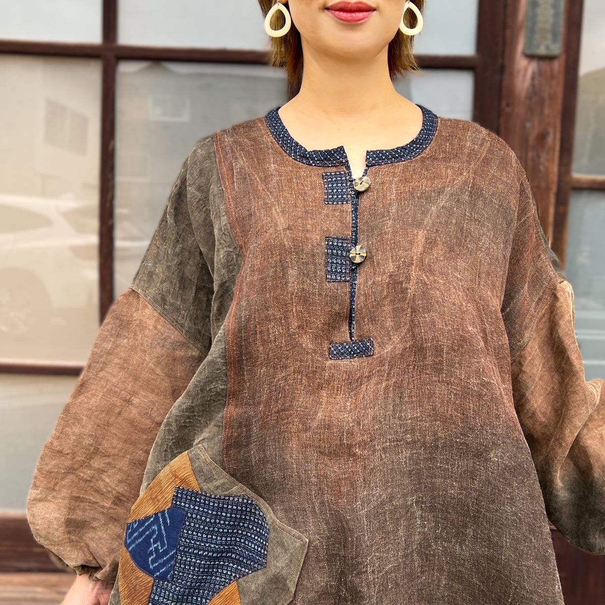 今尾知子作【古布チュニック】 IM2