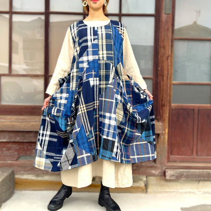 【古布アレンジジ変形ャンパースカート】 MK12.1