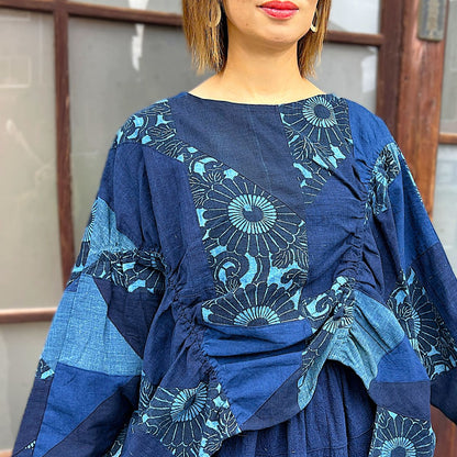 【古布アレンジ変形ブラウス】	MKB１