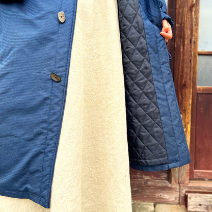 【大島紬中わた入りゆったりコート】IMA12