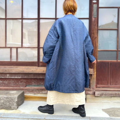 【大島紬中わた入りゆったりコート】IMA12