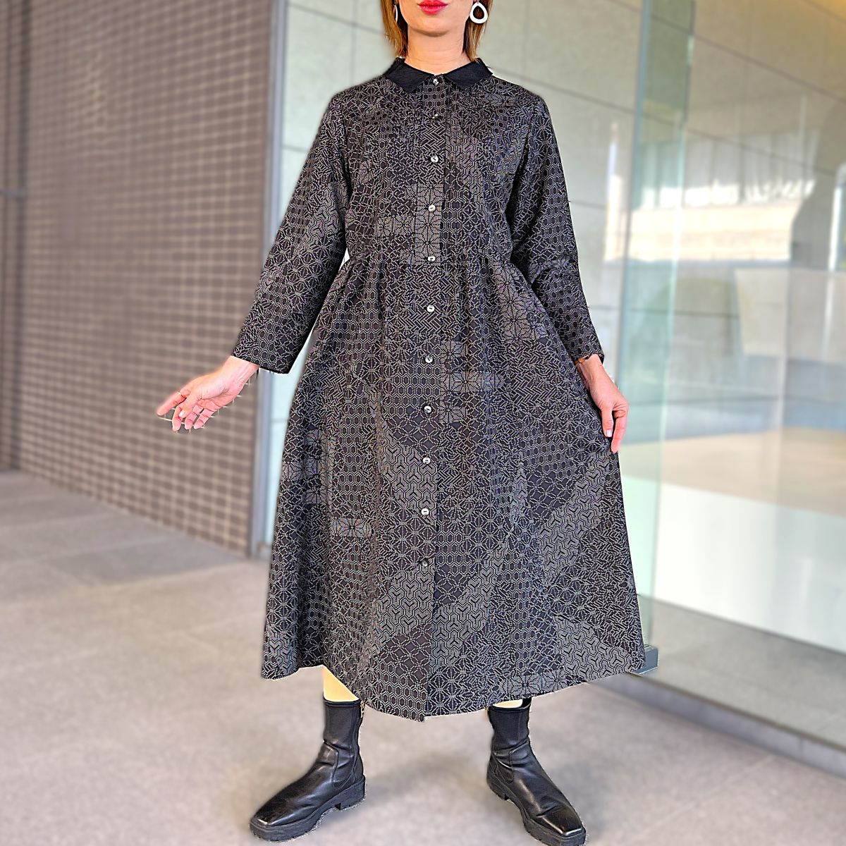 [Oshima Tsumugi Setup] Tatsugo pattern by Fukue Takagi