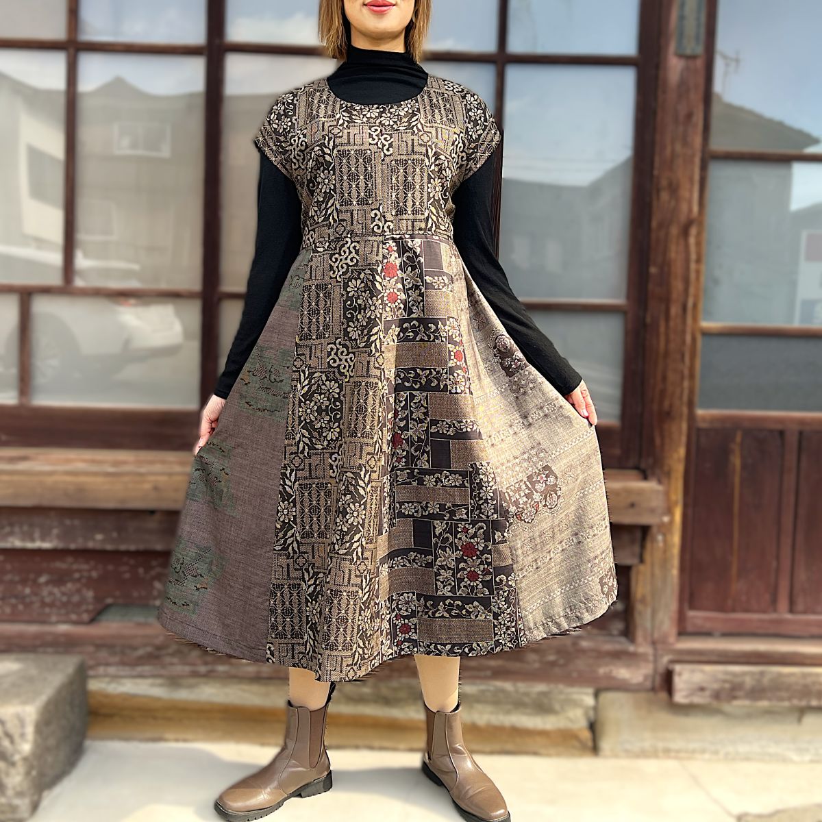 [Oshima Tsumugi remake dress]